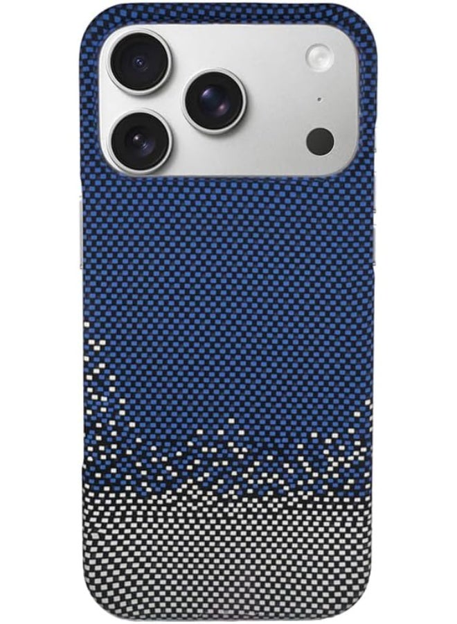 فوني Phoni Ultra Slim Magnetic Case for iPhone 17 Pro, Compatible with MagSafe, Thin Lightweight Design Phone Case, Carbon Fiber Style, Raised Camera Protection (Azure – Blue Carbon) - Image 1